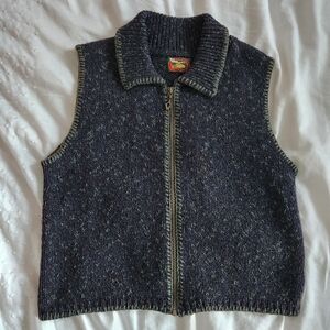 ALPS Women’s Wool Zip Vest –Size M